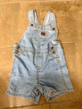 Vintage Lee Light Blue Denim overalls Sz 24 months